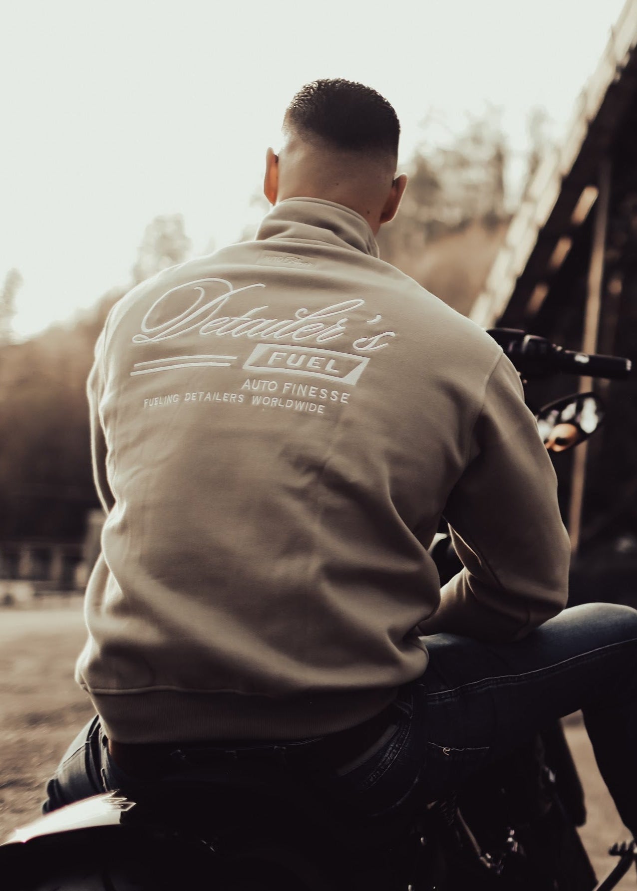 Auto Finesse | The Detailers Fuel 1/4 Zip Beige Pullover | Auto Finesse®