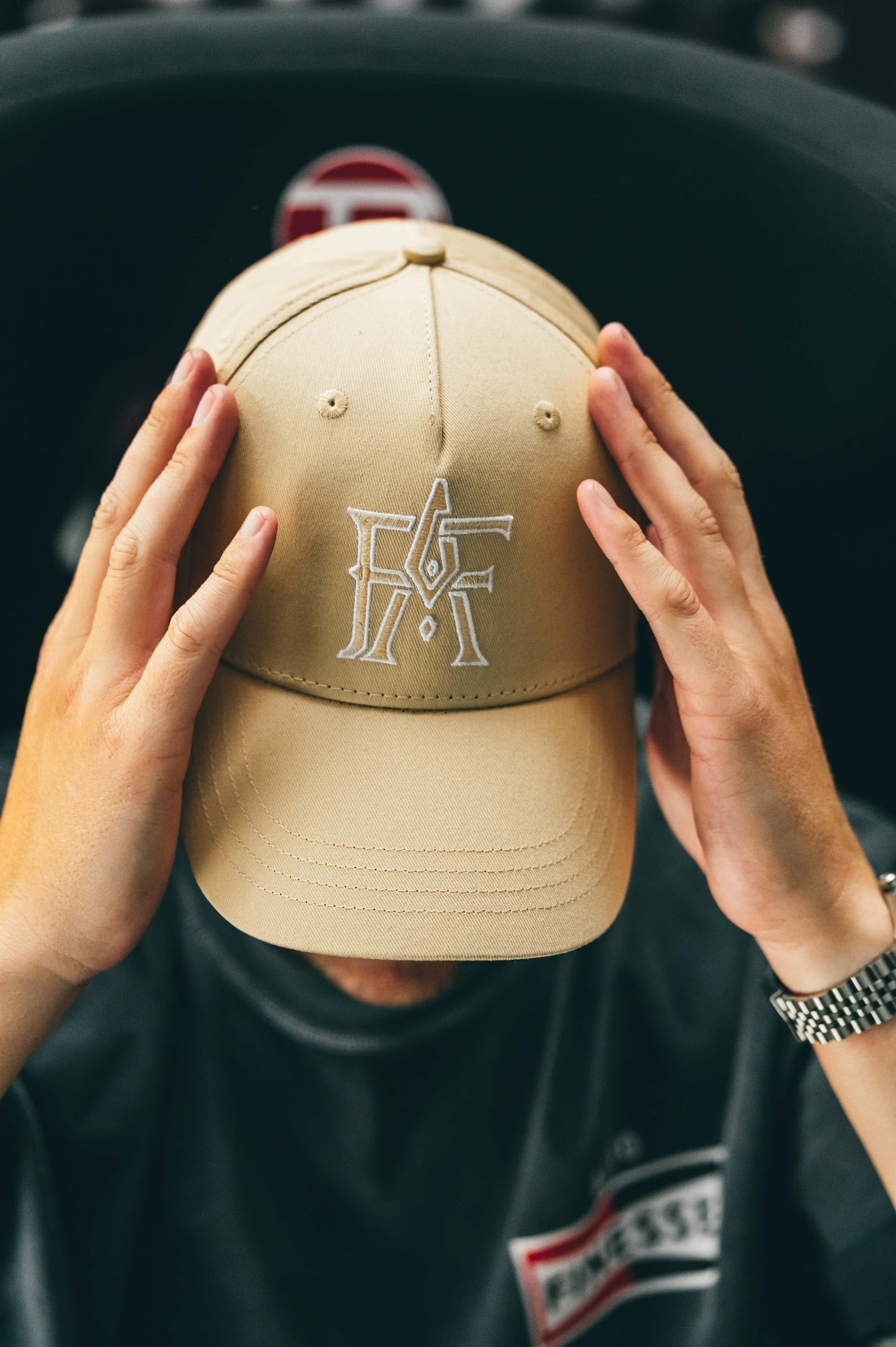 Monogram Cap - Beige