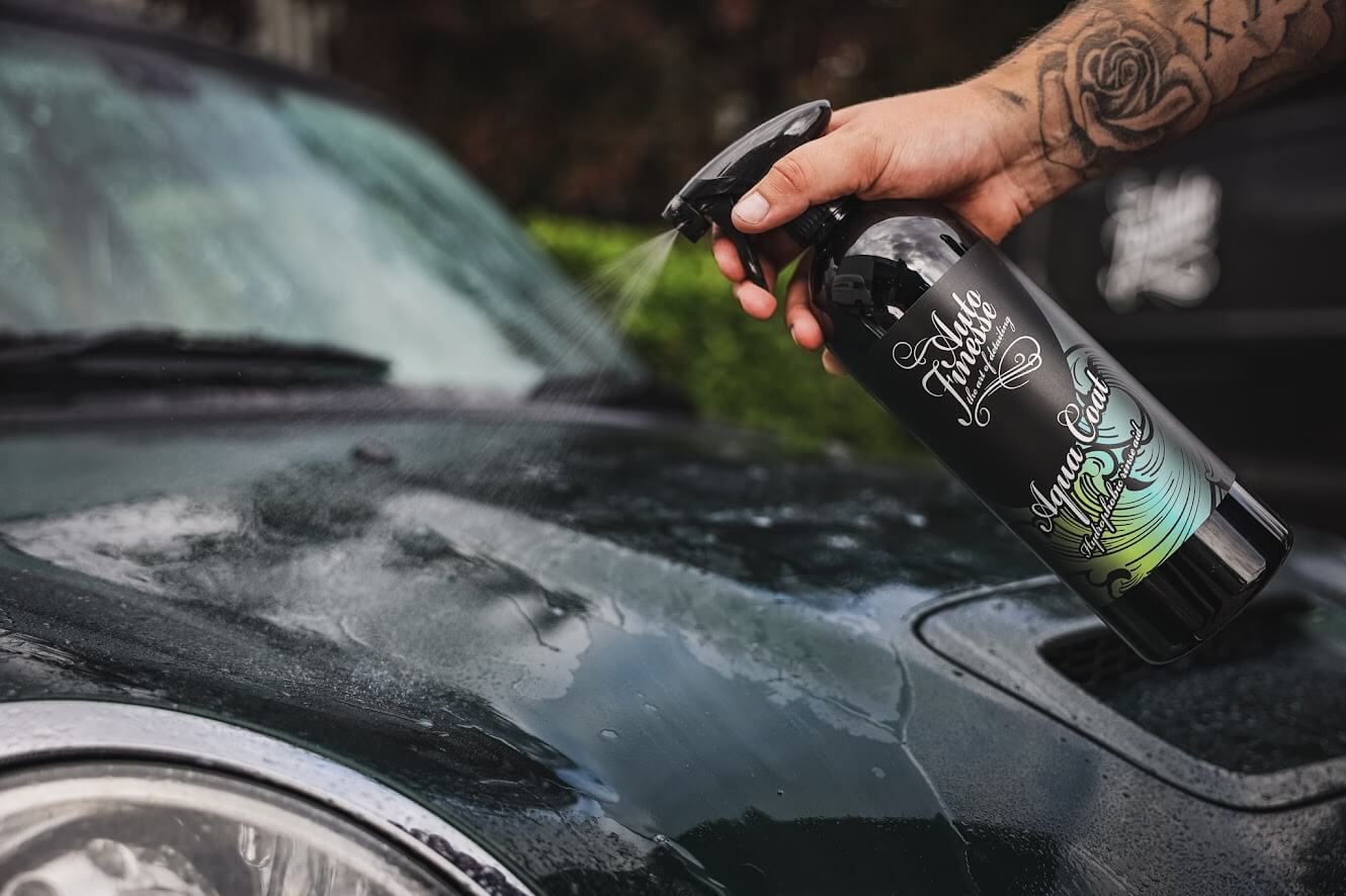 Auto Finesse | Produit de rinçage Aqua Coat | Avec brillance améliorée Si02 et perles d&#39;eau ajoutées.