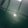 Scratch on a green surface