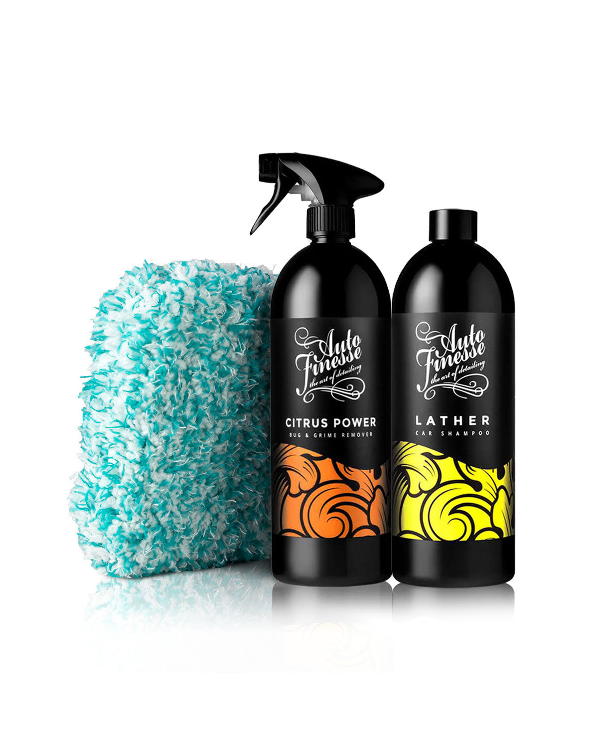 Lather 1L, Citrus Power 1L, Plush Wash Pad