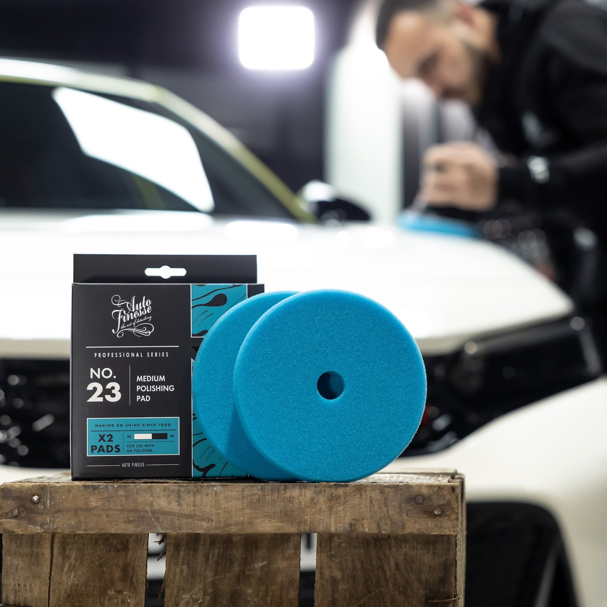 Auto Finesse | Car Detailing Products | Medium Polishing Pad No:23 - (paquet de 2)