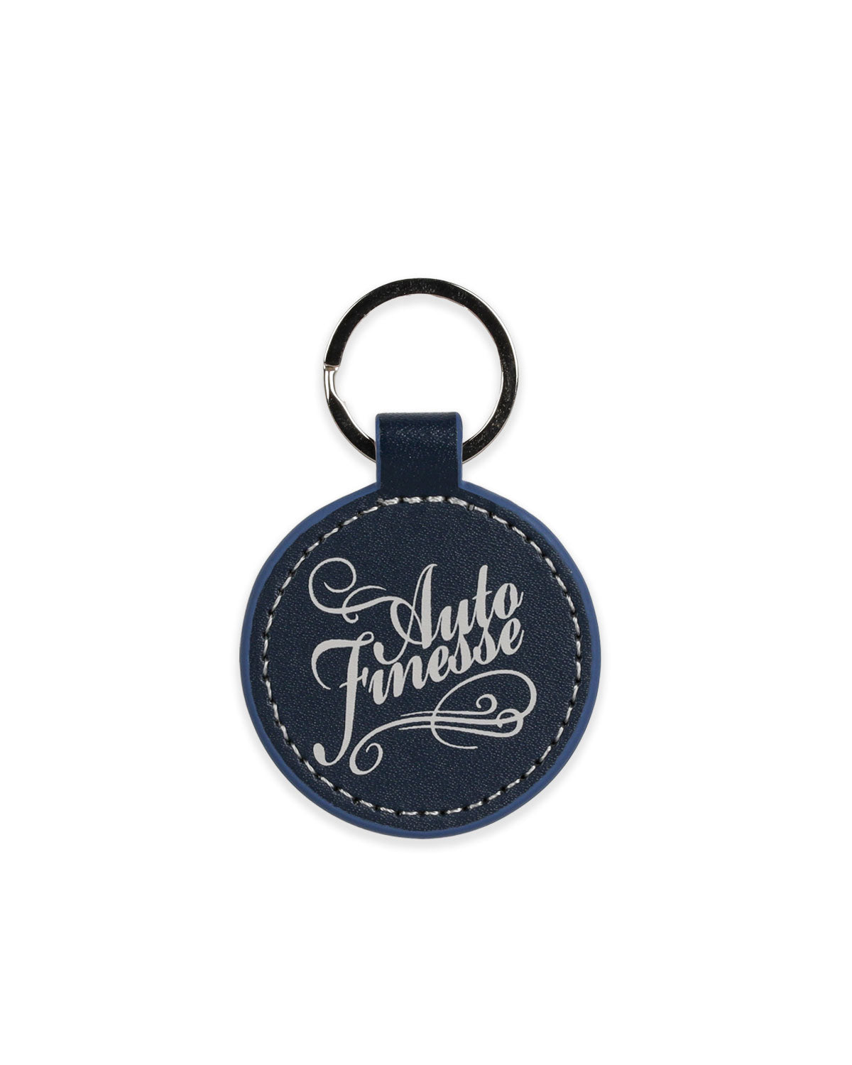 Round Leather Key Ring