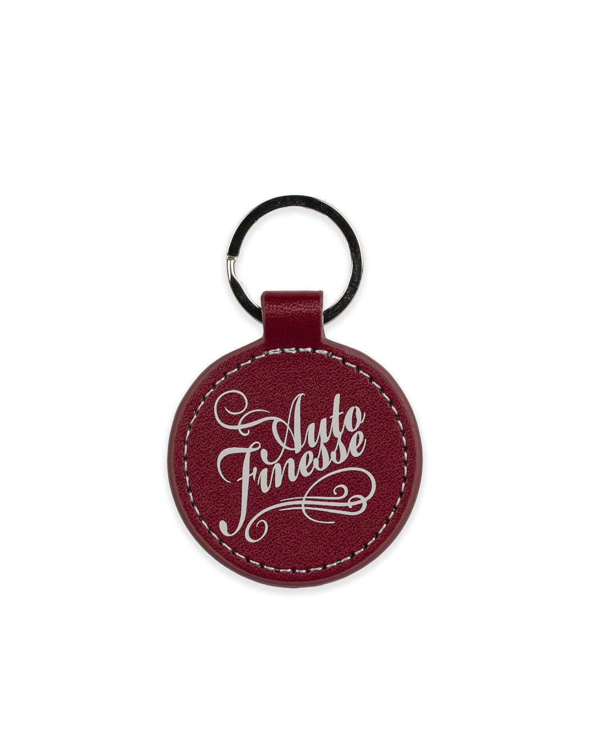 Round Leather Key Ring