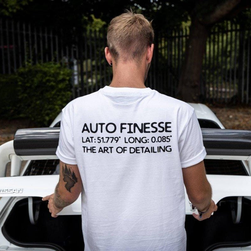 Man Wearing Premium Geographic T-shirt_ Back