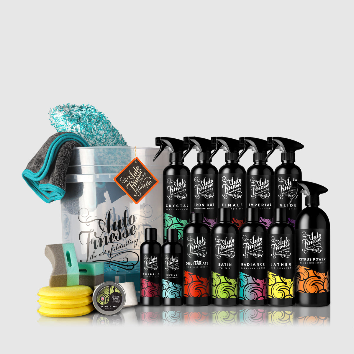 Auto Finesse | Car Detailing Products | 24-teiliges Set Ultimate Car Cleaning Kit