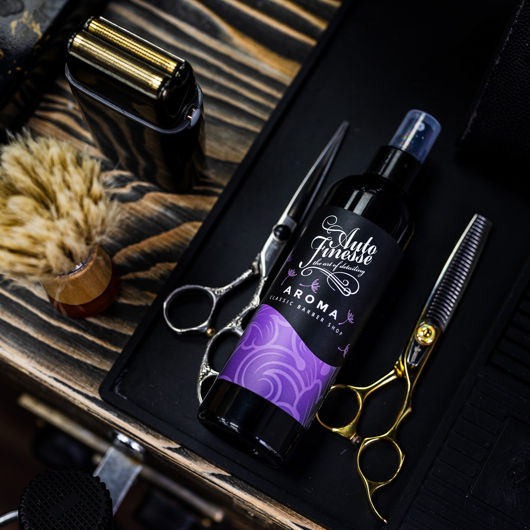 Aroma 250ml Spray Air Freshener Classic Barbershop Square