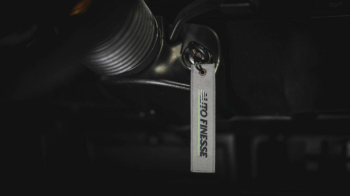 Retro Race Flight Tag Keyring_ Grey In Inignition