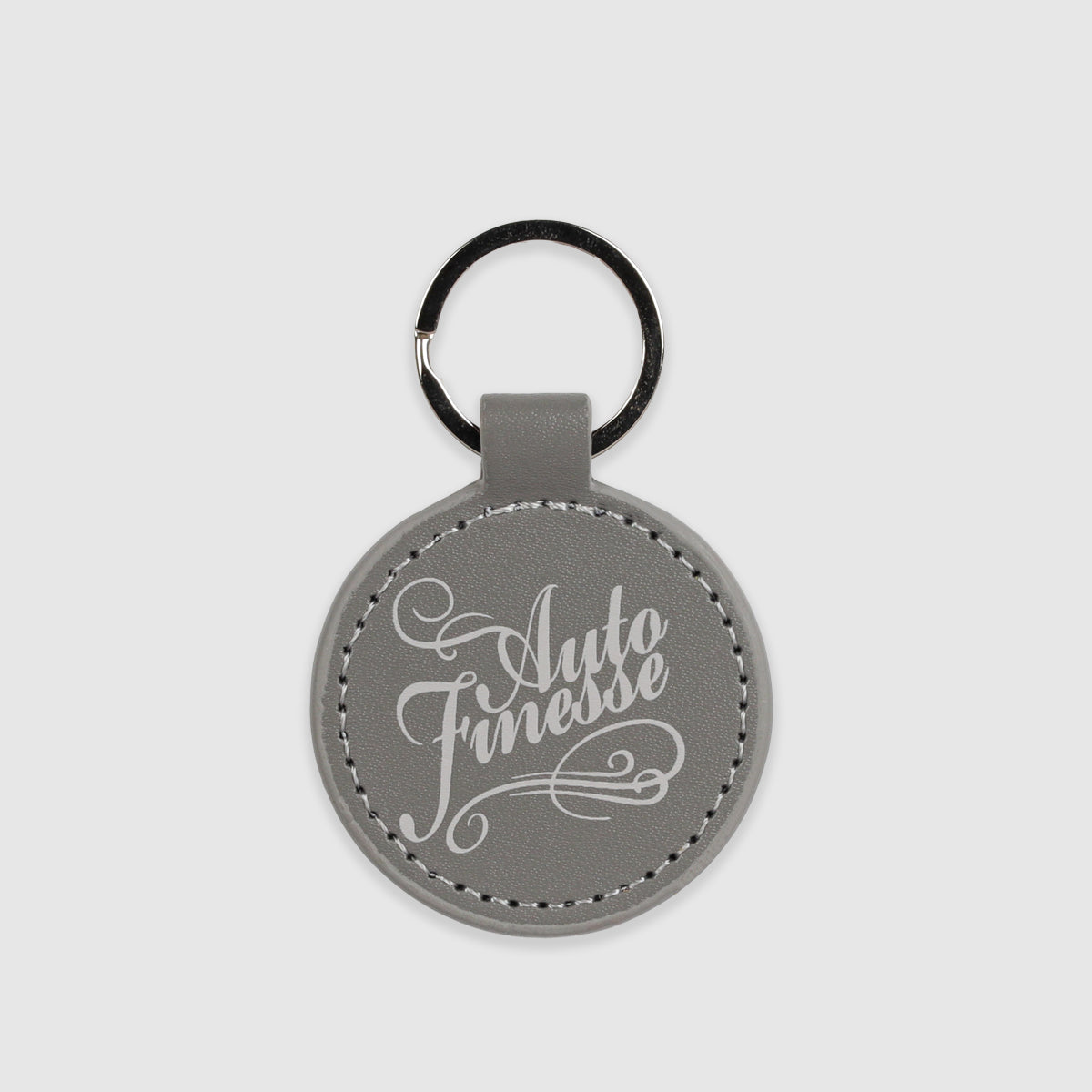 Round Leather Key Ring