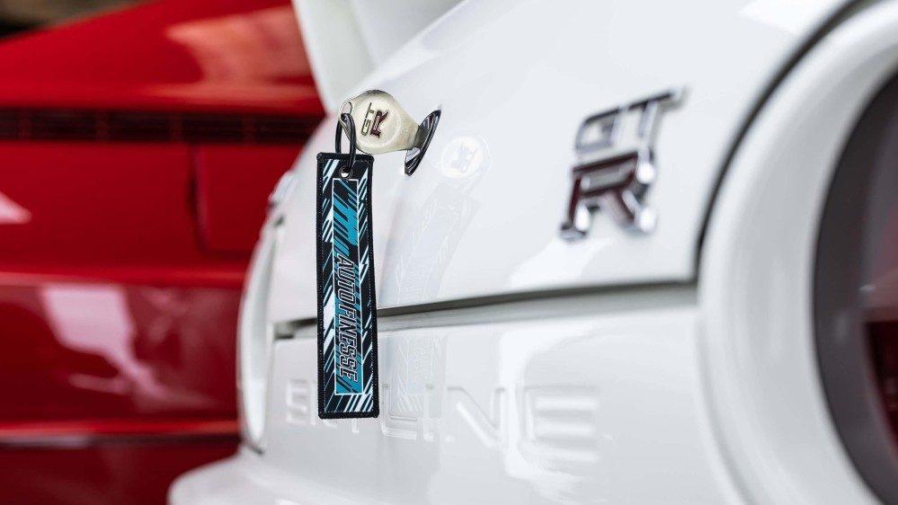 V3 Race Flight Tag Keyring_ Teal_ In Door Lock