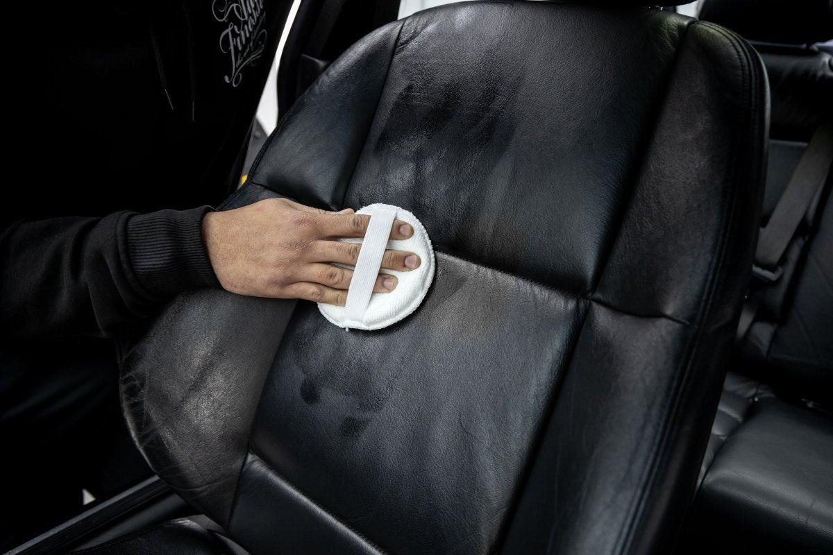 Hide Leather Conditioner_ in use