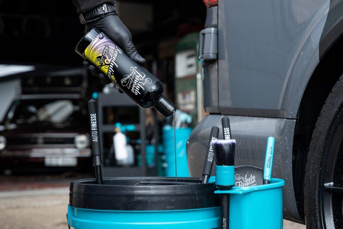 Revolution Wheel Soap_ pouring into bucket